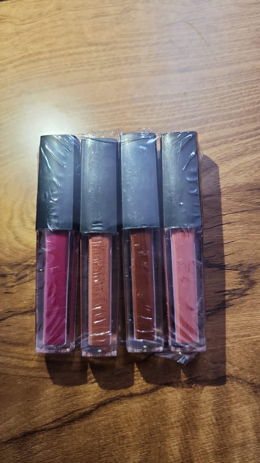 Nude Red Edition Liquid Lipstick Set – 4 Shades (Matte Finish)